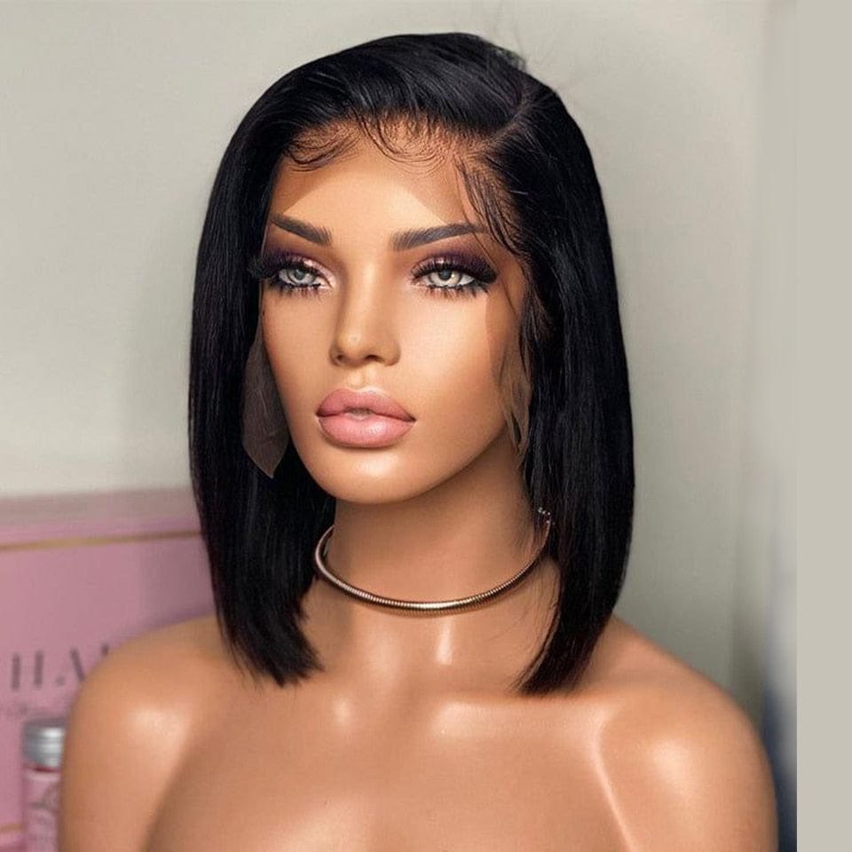 Human on sale bob wigs