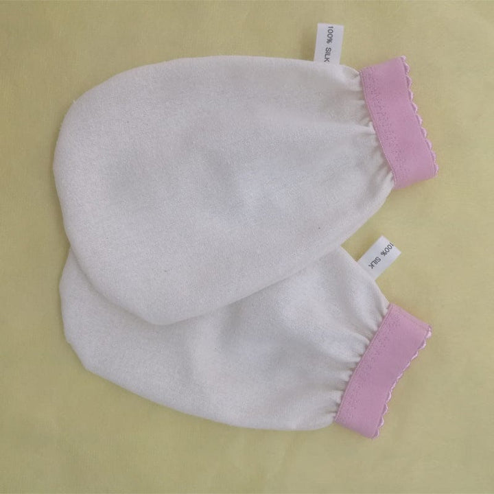 Silk exfoliating beauty scrubbing gloves BENNYS