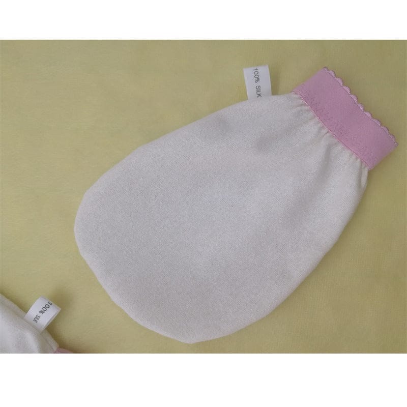 Silk exfoliating beauty scrubbing gloves BENNYS