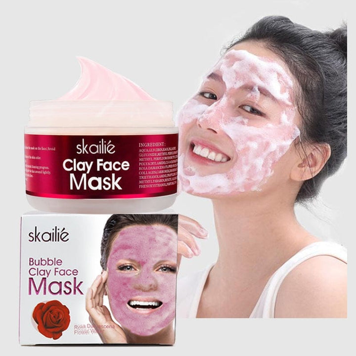 Skallie Clay Face Rose  Clean Skin Repair Mask BENNYS