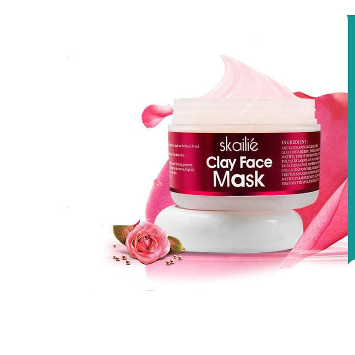 Skallie Clay Face Rose  Clean Skin Repair Mask BENNYS