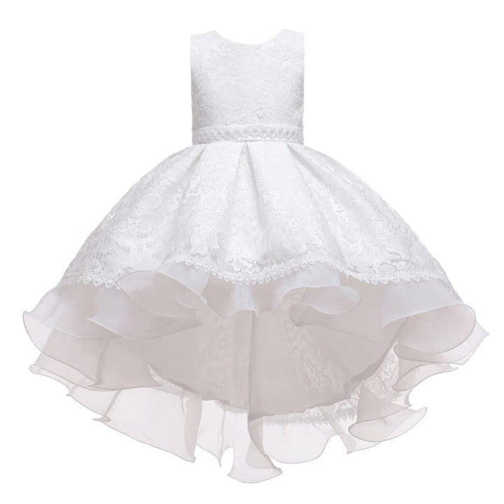 Sleeveless Princess Trailing Girl in Pink Dress Christmas Party Kids Costume BENNYS