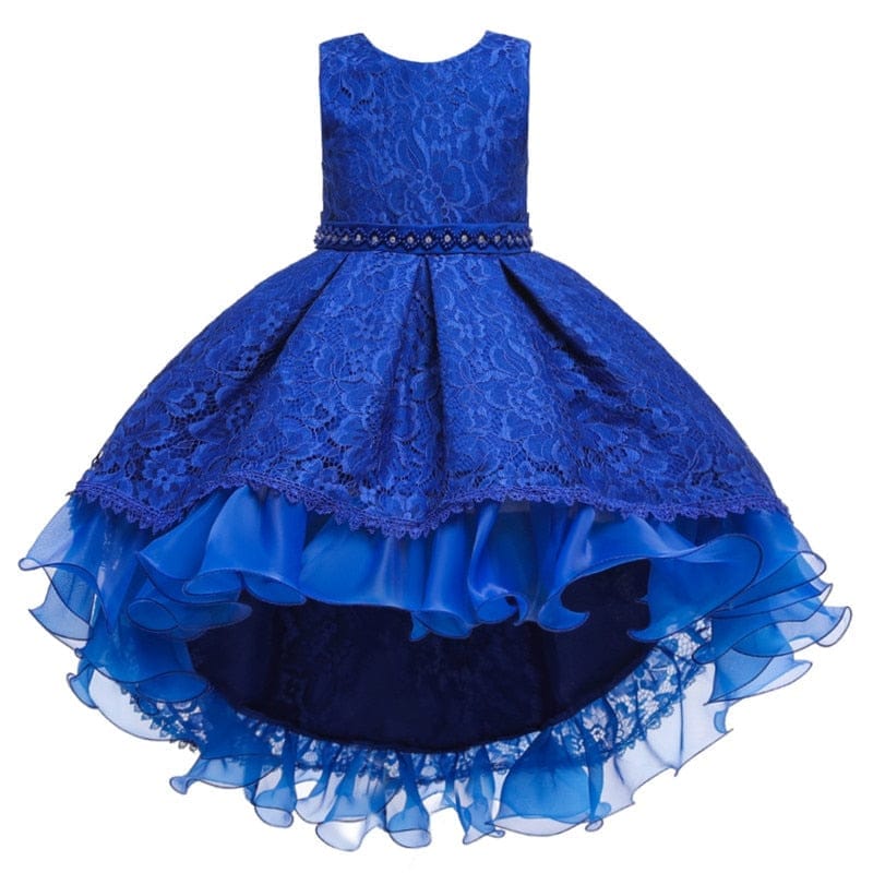 Sleeveless Princess Trailing Girl in Pink Dress Christmas Party Kids Costume BENNYS