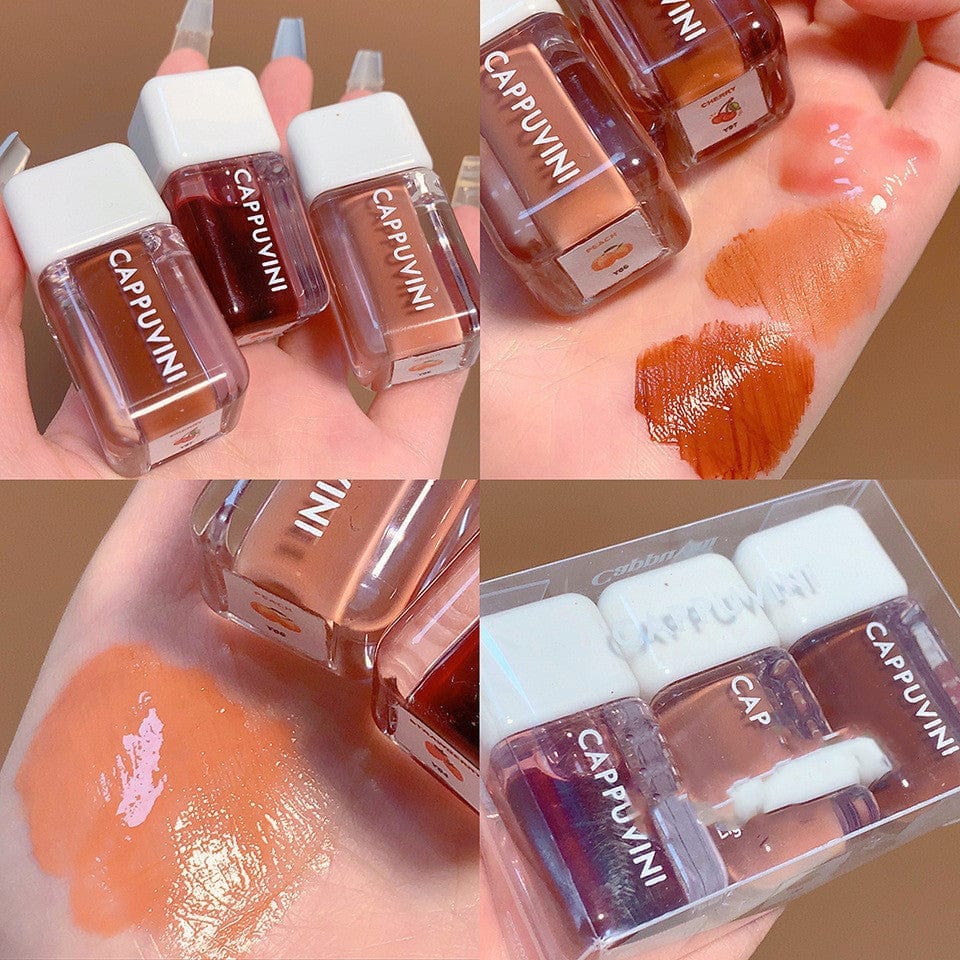 Small Square Lip Gloss Transparent Lip Gloss Glass Moisturizing And Nourishing Mirror Lip Lacquer BENNYS