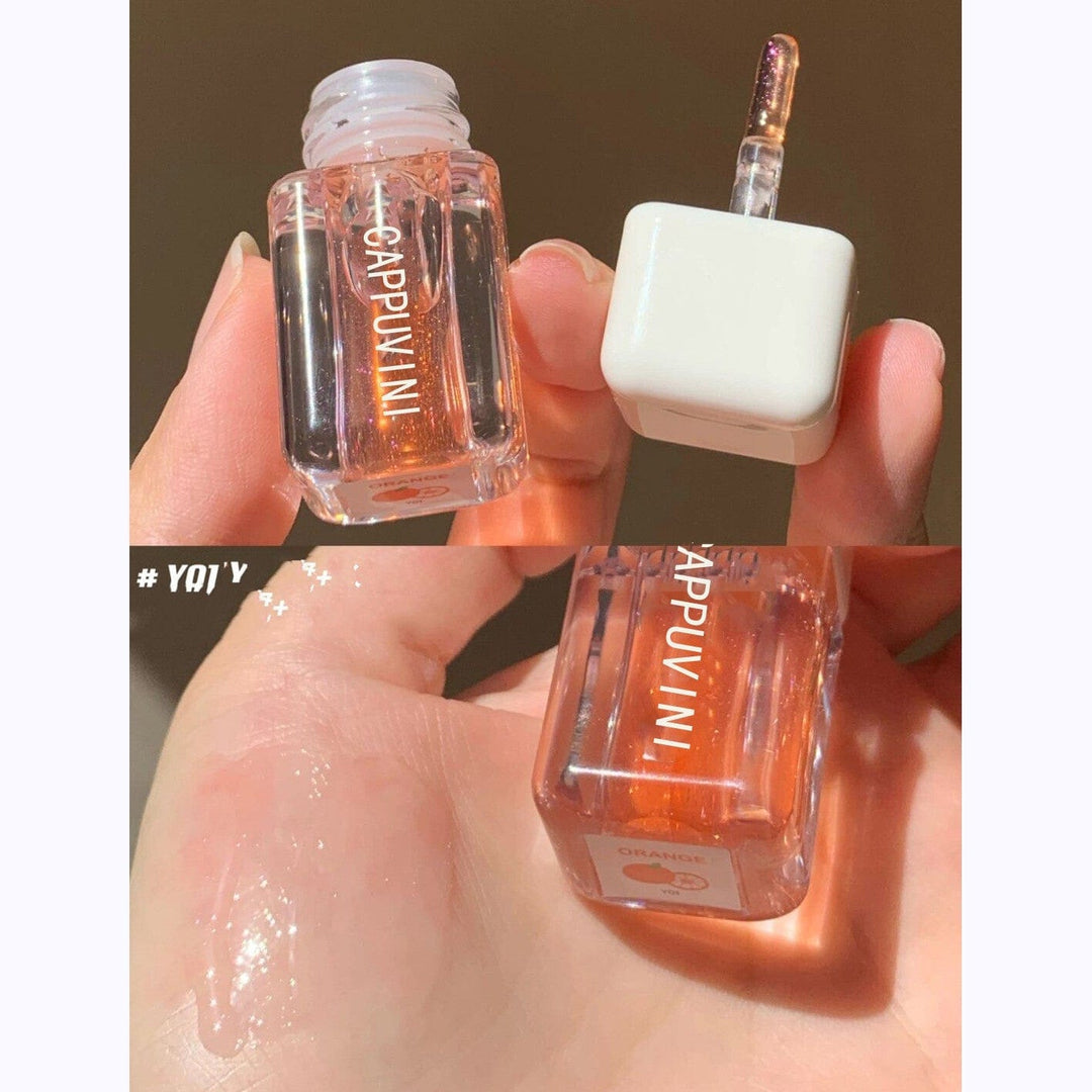 Small Square Lip Gloss Transparent Lip Gloss Glass Moisturizing And Nourishing Mirror Lip Lacquer BENNYS