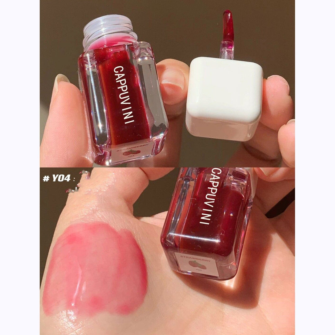 Small Square Lip Gloss Transparent Lip Gloss Glass Moisturizing And Nourishing Mirror Lip Lacquer BENNYS