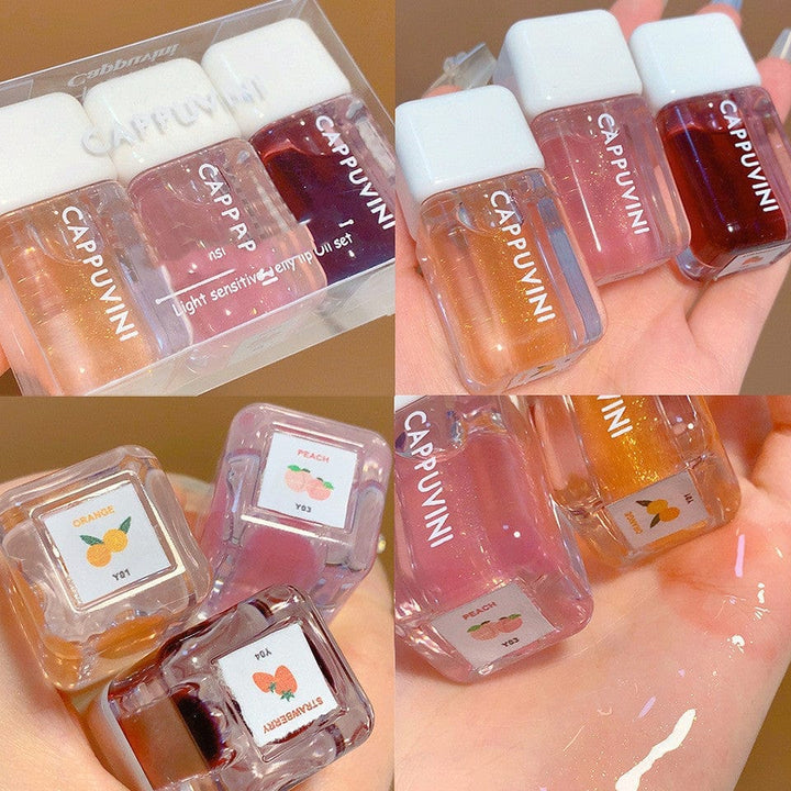 Small Square Lip Gloss Transparent Lip Gloss Glass Moisturizing And Nourishing Mirror Lip Lacquer BENNYS