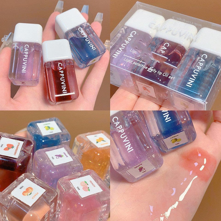 Small Square Lip Gloss Transparent Lip Gloss Glass Moisturizing And Nourishing Mirror Lip Lacquer BENNYS