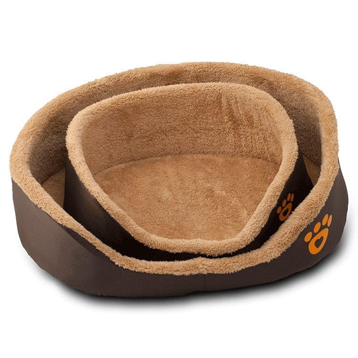 Soft Warm Wool Dog Bed Round Shape Pet Sofa BENNYS