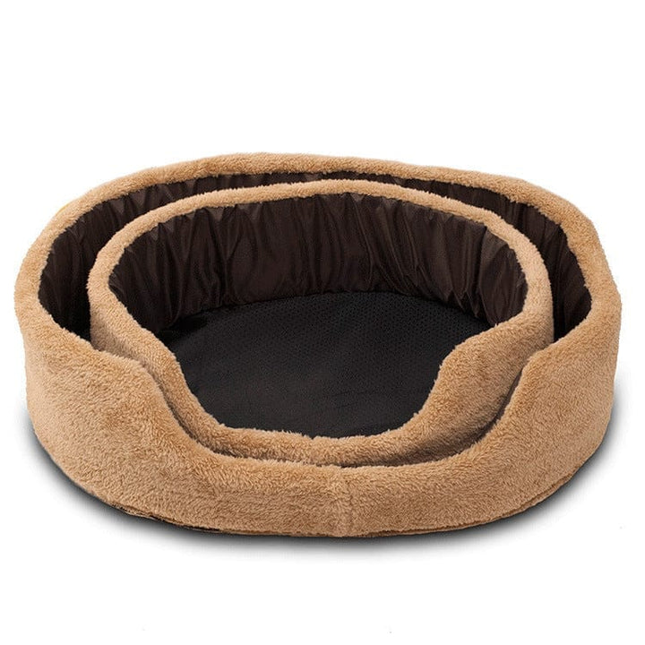 Soft Warm Wool Dog Bed Round Shape Pet Sofa BENNYS