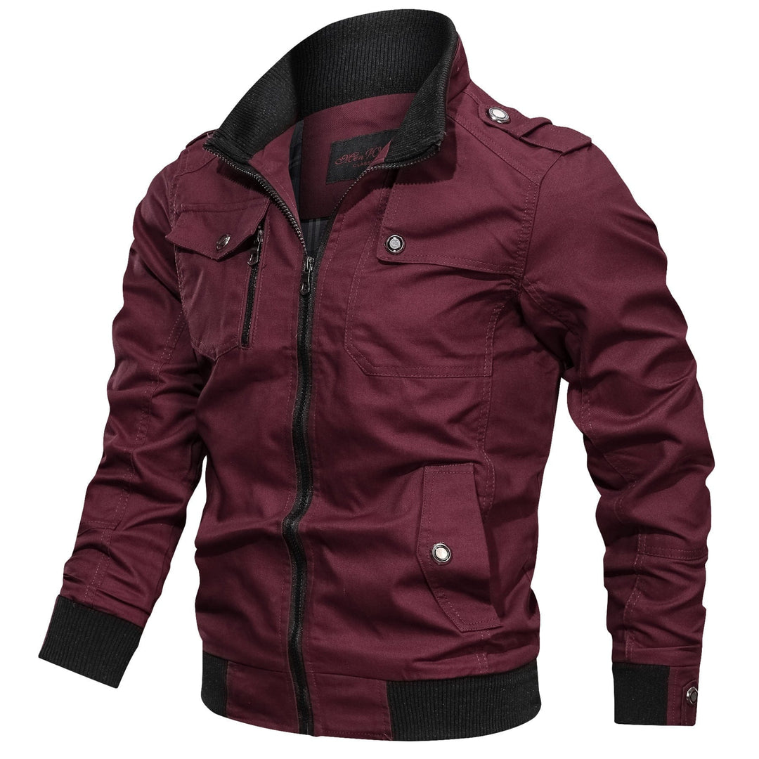 Solid color jacket stand collar jacket men BENNYS