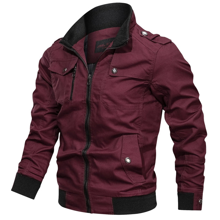 Solid color jacket stand collar jacket men BENNYS
