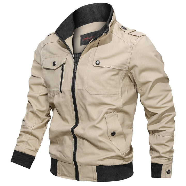 Solid color jacket stand collar jacket men BENNYS