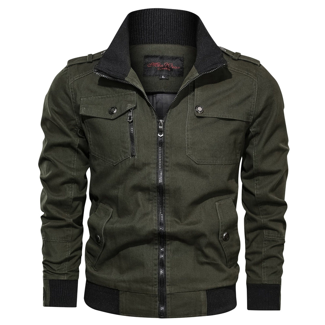 Solid color jacket stand collar jacket men BENNYS
