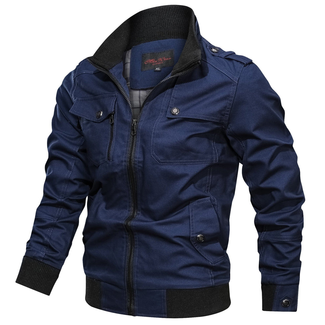 Solid color jacket stand collar jacket men BENNYS