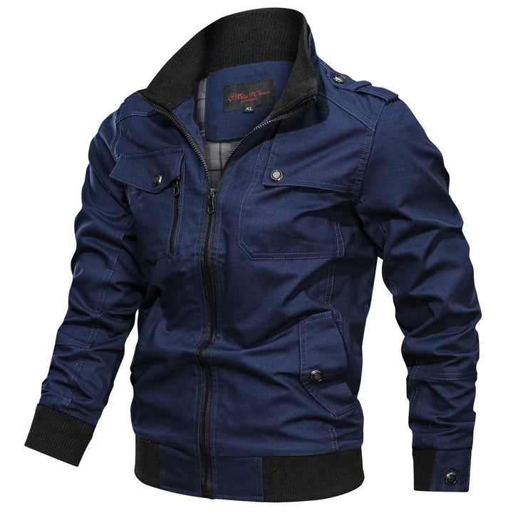 Solid color jacket stand collar jacket men BENNYS