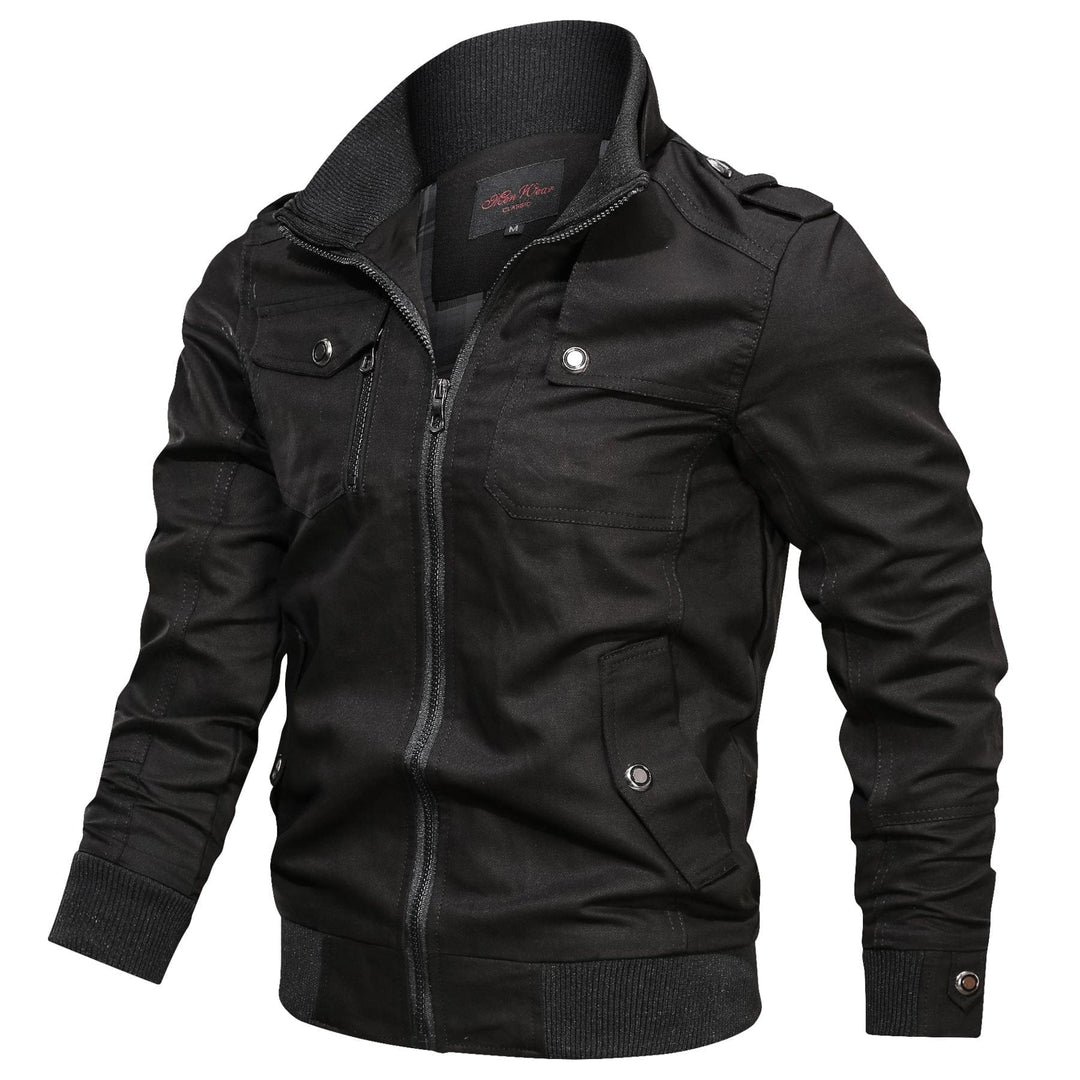 Solid color jacket stand collar jacket men BENNYS