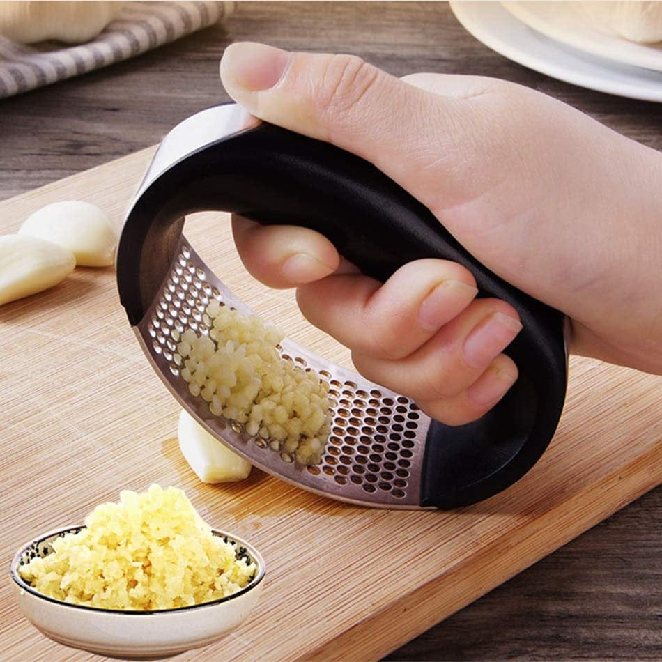 Stainless Steel Garlic Masher Garlic Press Household Manual Curve Fruit Vegetable Tools Kitchen Gadgets BENNYS