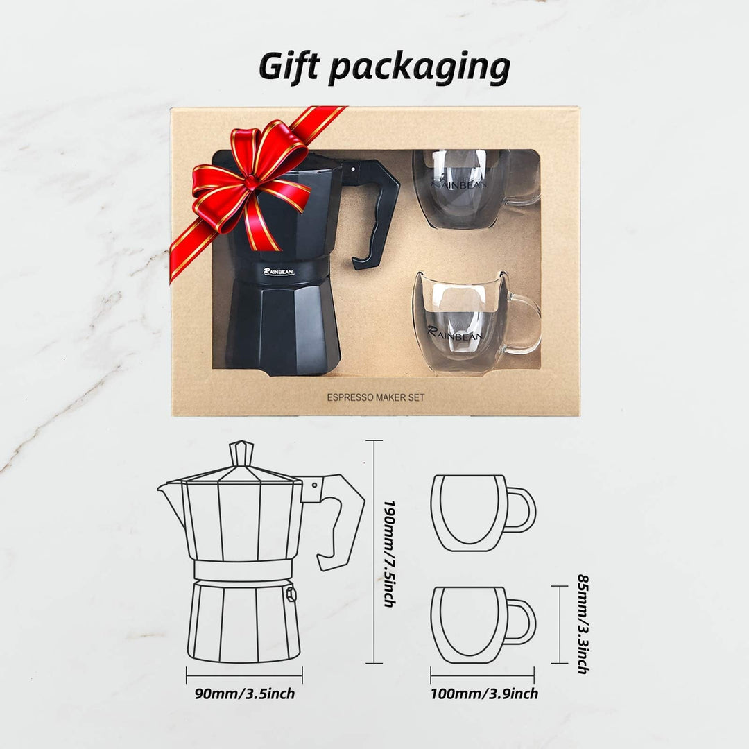 Stovetop Espresso Maker Espresso Cup Moka Pot Classic Cafe Maker BENNYS