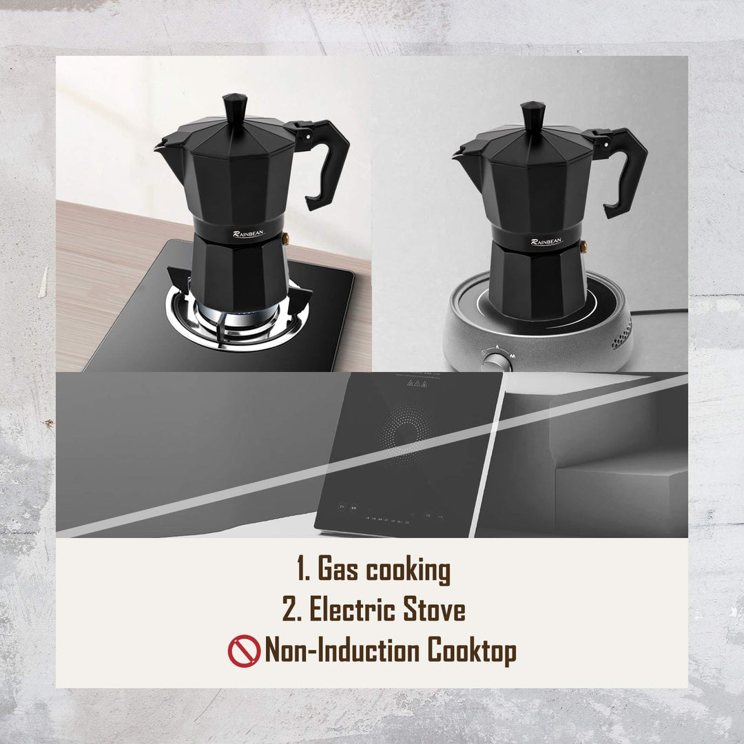 Stovetop Espresso Maker Espresso Cup Moka Pot Classic Cafe Maker BENNYS
