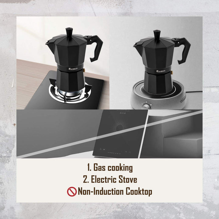 Stovetop Espresso Maker Espresso Cup Moka Pot Classic Cafe Maker BENNYS