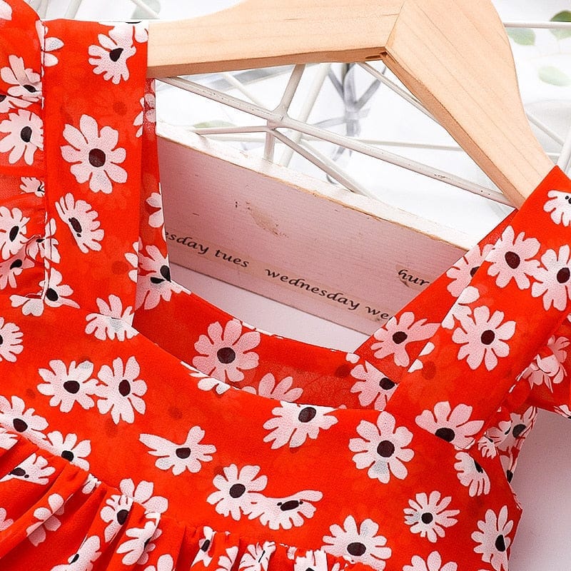 Summer Baby Girls Sleeveless Flower Print Dresses BENNYS