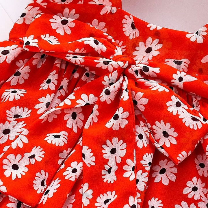 Summer Baby Girls Sleeveless Flower Print Dresses BENNYS