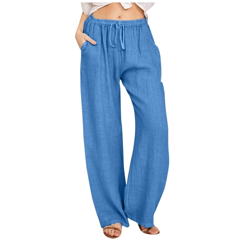 Summer Fashion Pants Plus Size 3xl Women Casual Solid Cotton Pants BENNYS