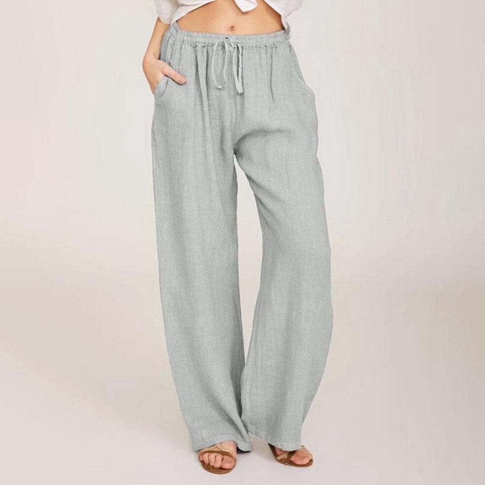 Summer Fashion Pants Plus Size 3xl Women Casual Solid Cotton Pants BENNYS