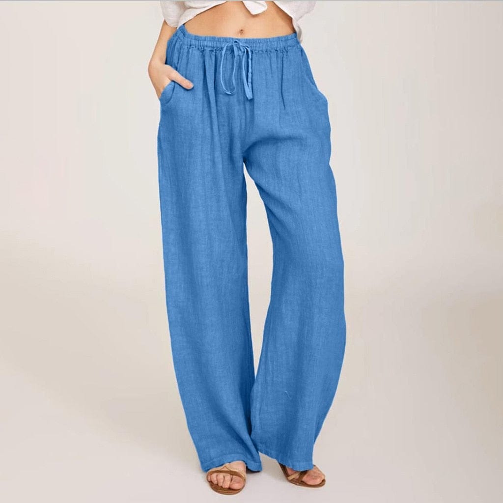 Summer Fashion Pants Plus Size 3xl Women Casual Solid Cotton Pants BENNYS