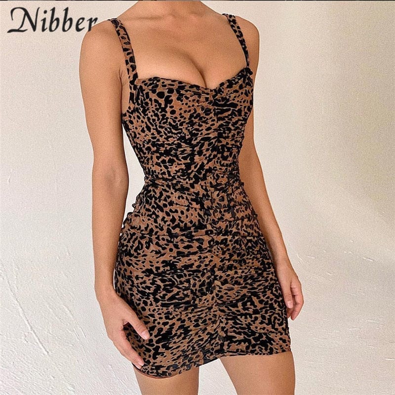 Summer Sexy Leopard Body-con Mini Dress BENNYS