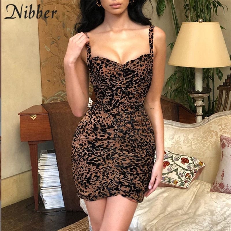 Summer Sexy Leopard Body-con Mini Dress BENNYS