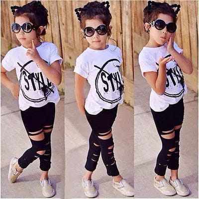 Summer Style Kids Cotton T-shirt And Leggings BENNYS