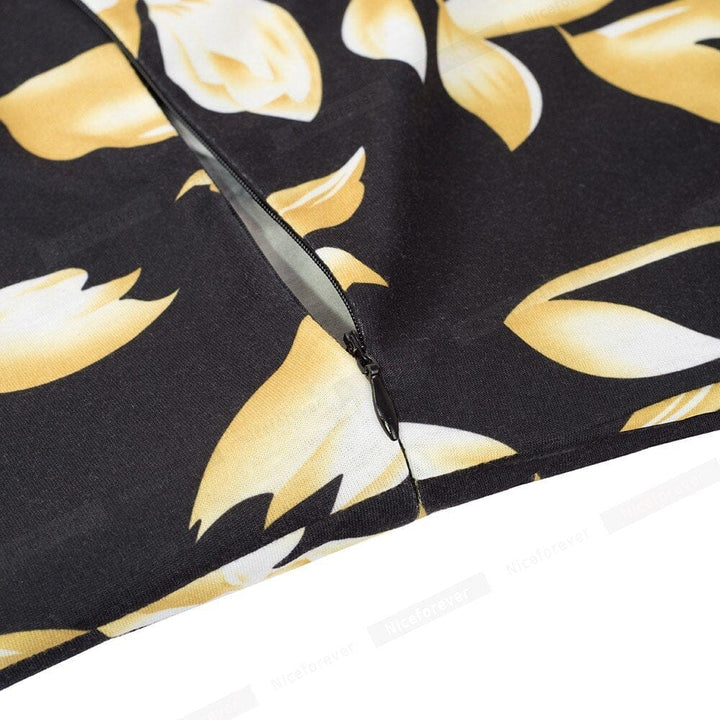 Summer Women Retro Floral Print Sleeveless Dresses BENNYS
