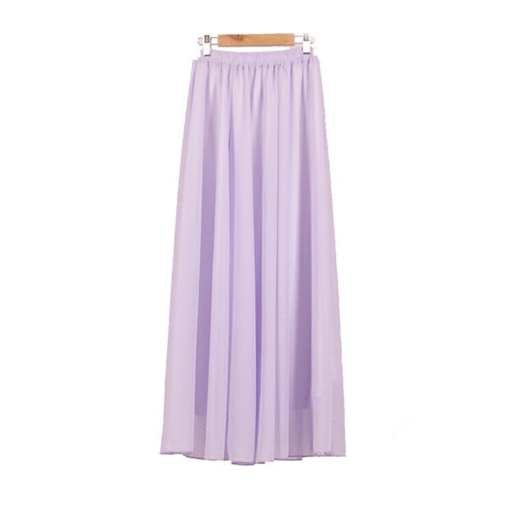 Summer Women's Maxi Skirt Two Layer Boho High Waist Skirt BENNYS