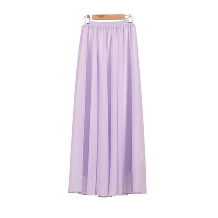 Summer Women's Maxi Skirt Two Layer Boho High Waist Skirt BENNYS