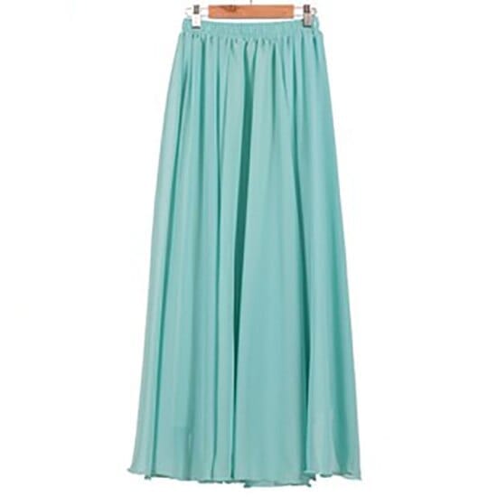 Summer Women's Maxi Skirt Two Layer Boho High Waist Skirt BENNYS
