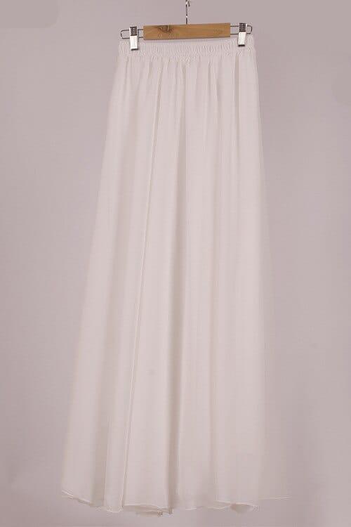 Summer Women's Maxi Skirt Two Layer Boho High Waist Skirt BENNYS