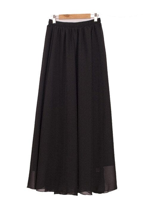 Summer Women's Maxi Skirt Two Layer Boho High Waist Skirt BENNYS