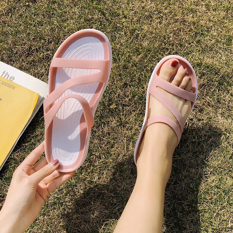 Summer Women's Slides Home Fashion Jelly Shoes BENNYS