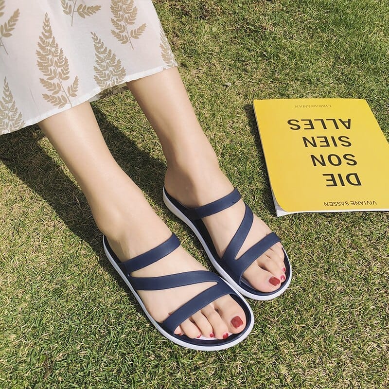 Summer Women's Slides Home Fashion Jelly Shoes BENNYS