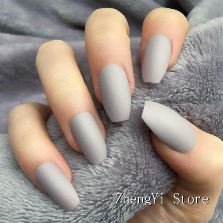 Super Long Fake Nails Coffin Glossy Artificial Press On Nails BENNYS