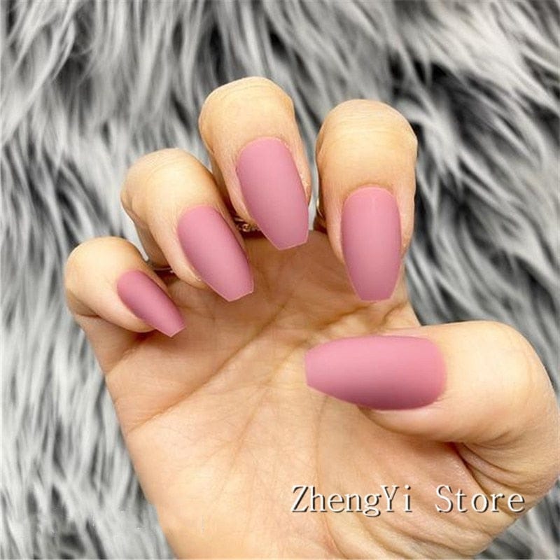 Super Long Fake Nails Coffin Glossy Artificial Press On Nails BENNYS