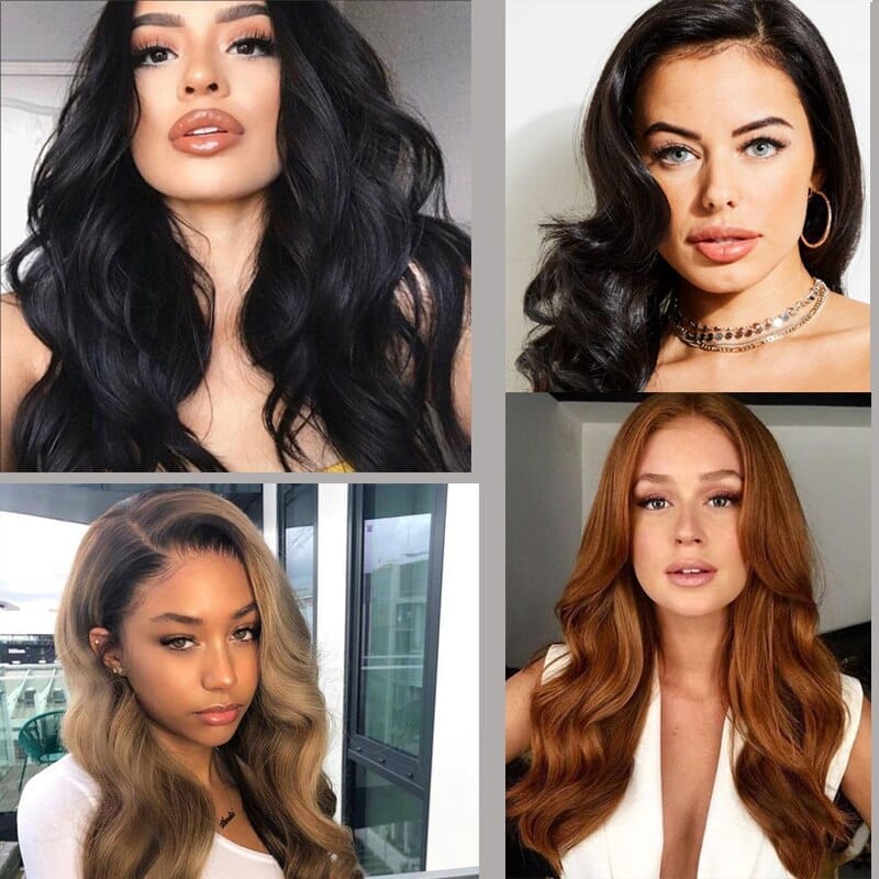 Synthetic Body Wave Bundles With Closure Hair Bundles With Frontal BENNYS