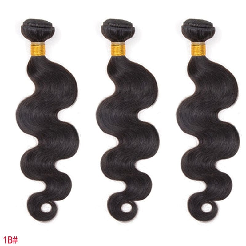 Synthetic Body Wave Bundles With Closure Hair Bundles With Frontal BENNYS