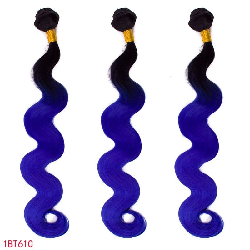 Synthetic Body Wave Bundles With Closure Hair Bundles With Frontal BENNYS