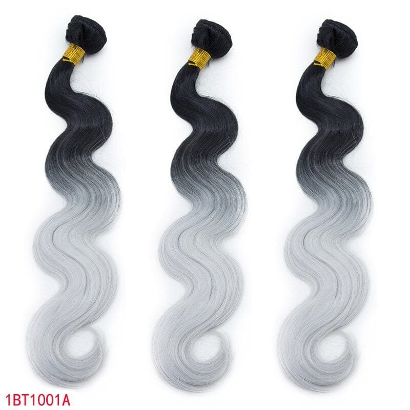 Synthetic Body Wave Bundles With Closure Hair Bundles With Frontal BENNYS