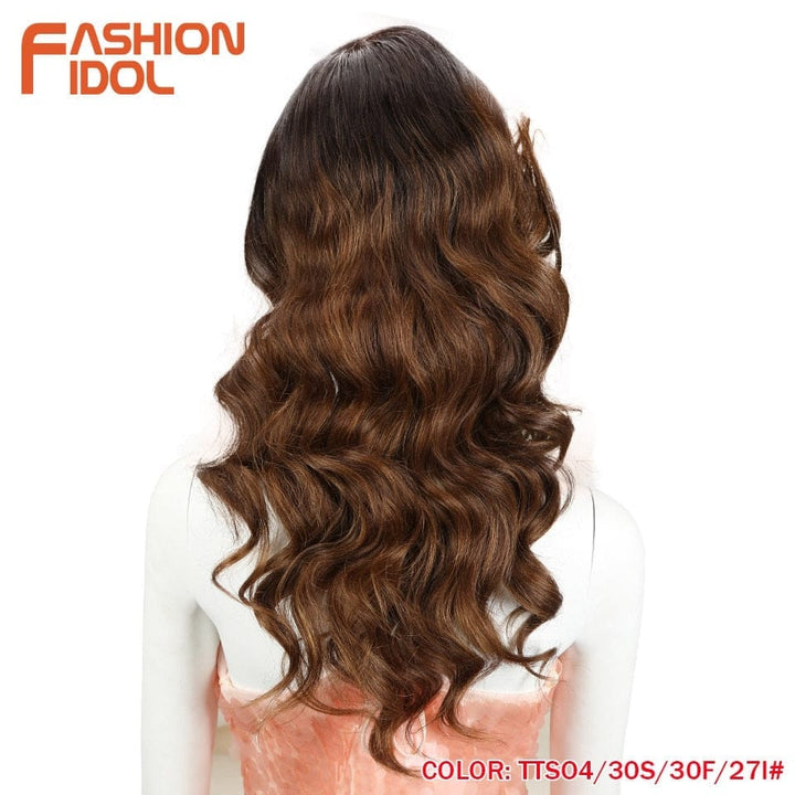 Synthetic Lace Front Wig Loose Deep Wave 24Inch OmbreWigs BENNYS