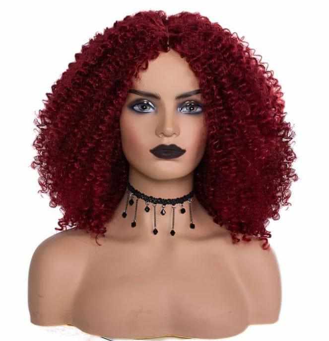 Synthetic Ombre Curly Wigs for Women Short Afro Wig BENNYS