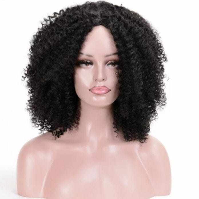 Synthetic Ombre Curly Wigs for Women Short Afro Wig BENNYS